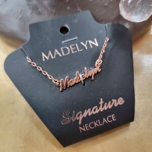 MADELYN Personalized Necklace In Rose Gold